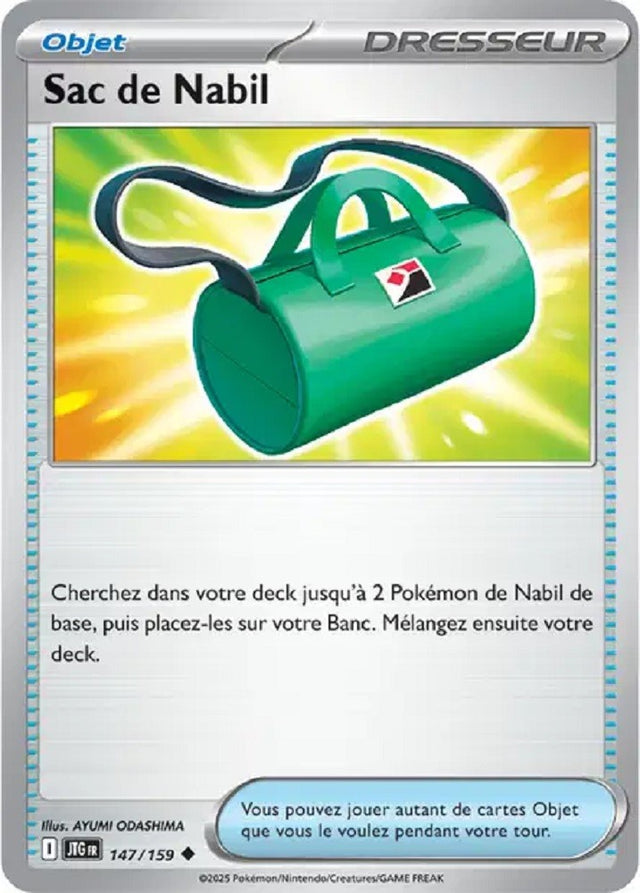 Pokémon - Sac de Nabil (JTG 147/159) - Aventures Ensemble