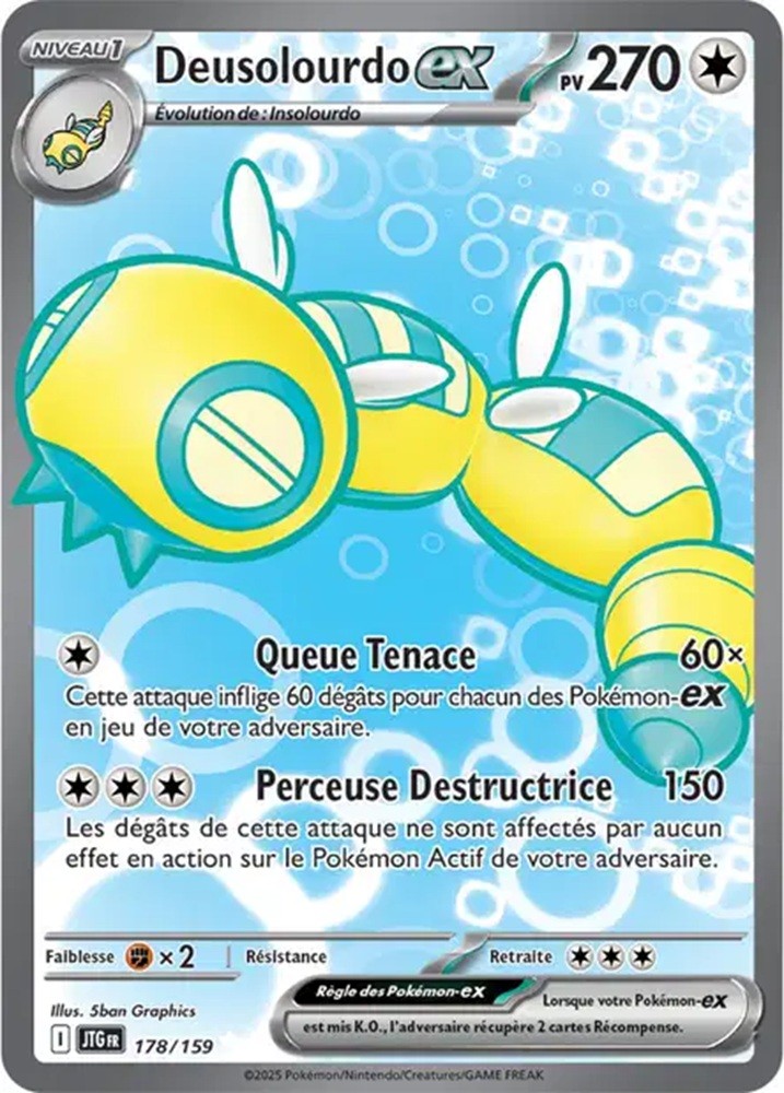 Pokémon - Deusolourdo ex (JTG 178/159) - Aventures Ensemble