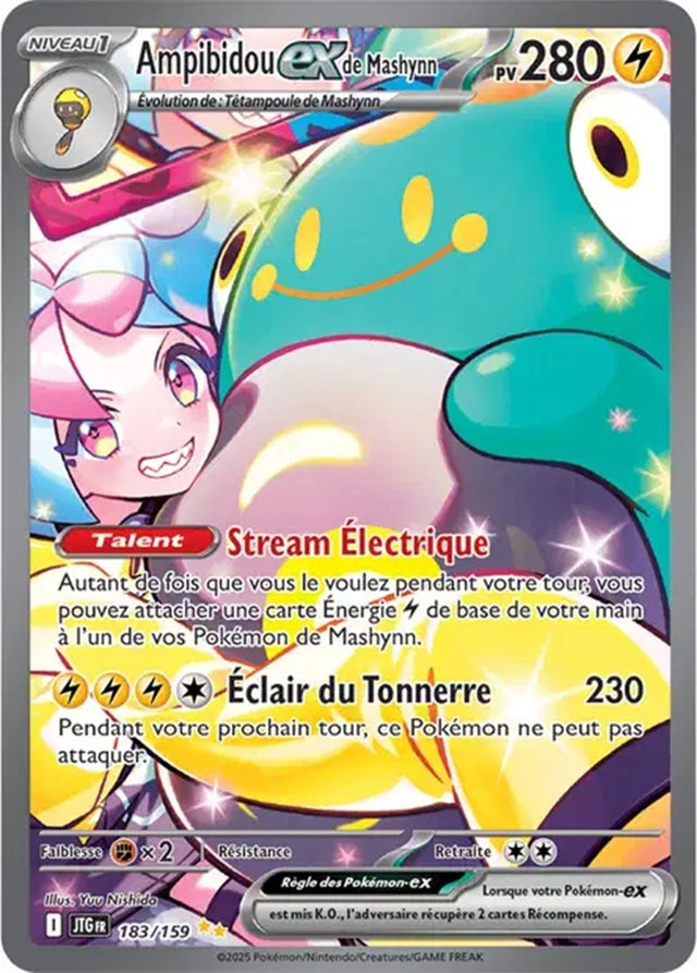 Pokémon - Ampibidou ex de Mashynn (JTG 183/159) - Aventures Ensemble