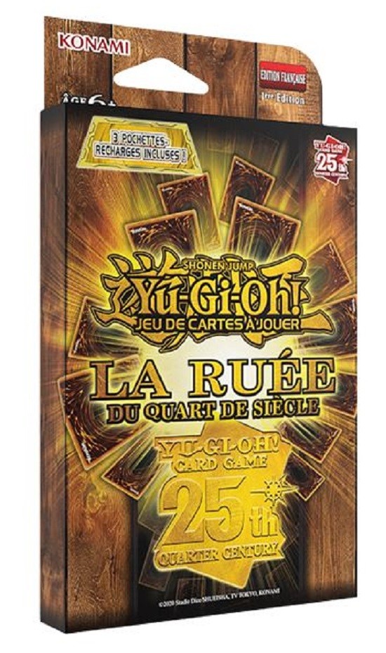 Yu-Gi-Oh! Pack de 3 Boosters : La Ruée du Quart de Siècle