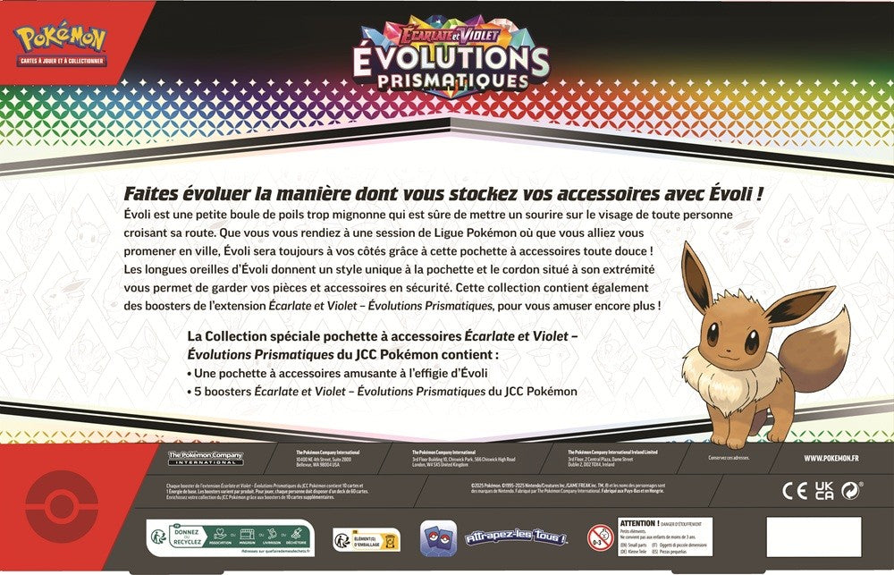 Pokémon - Coffret Collection Spéciale Pochette à Accessoires EV08.5 Évolutions Prismatiques