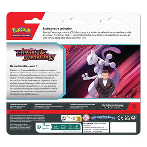 Tri Pack de 3 Boosters EV10 Rivalités Destinées : Zéblitz - Pokémon