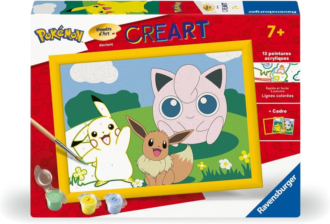 Pokémon - CreArt Kids - 18x24cm - Portrait de groupe / Pokémon - Ravensburger