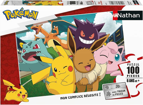 Pokémon - Puzzle Pikachu et les Pokémon - 100 pièces - Nathan