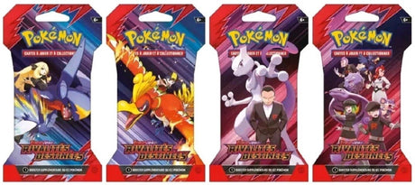 Pokémon - Artset de 4 Boosters sous Blister EV10 : Rivalités Destinées - Pokémon