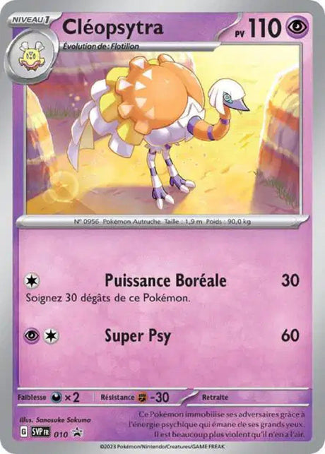 Cléopsytra (SVP 010) - Promo Écarlate & Violet - Carte Pokémon