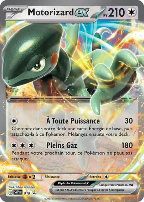 Motorizard ex (SVP 018) - Promo Écarlate & Violet - Carte Pokémon