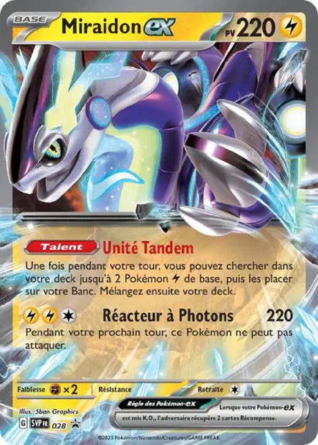 Miraidon ex (SVP 028) - Promo Écarlate & Violet - Carte Pokémon