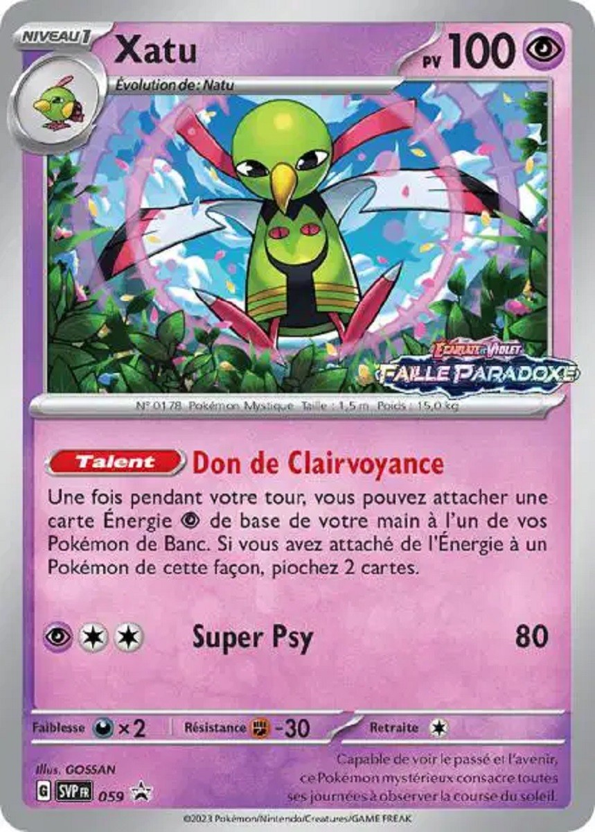Xatu (SVP 059) - Promo Écarlate & Violet - Carte Pokémon