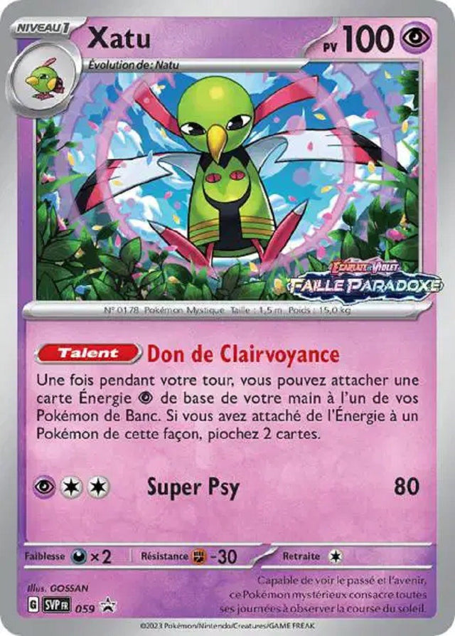 Xatu (SVP 059) - Promo Écarlate & Violet - Carte Pokémon