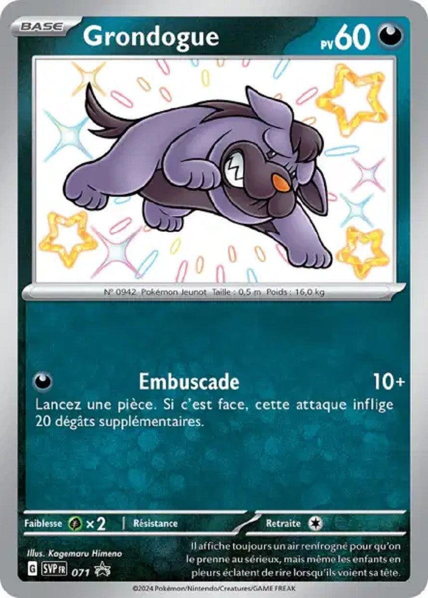 Grondogue (SVP 071) - Promo Écarlate & Violet - Carte Pokémon