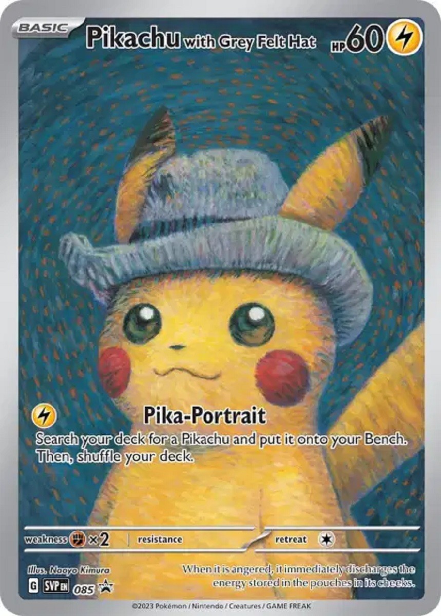 Pikachu with Grey Felt Hat (SVP 085) - Promo Écarlate & Violet
