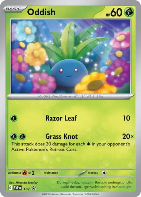 Mystherbe / Oddish (SVP 102) - Promo Écarlate & Violet - Carte Pokémon