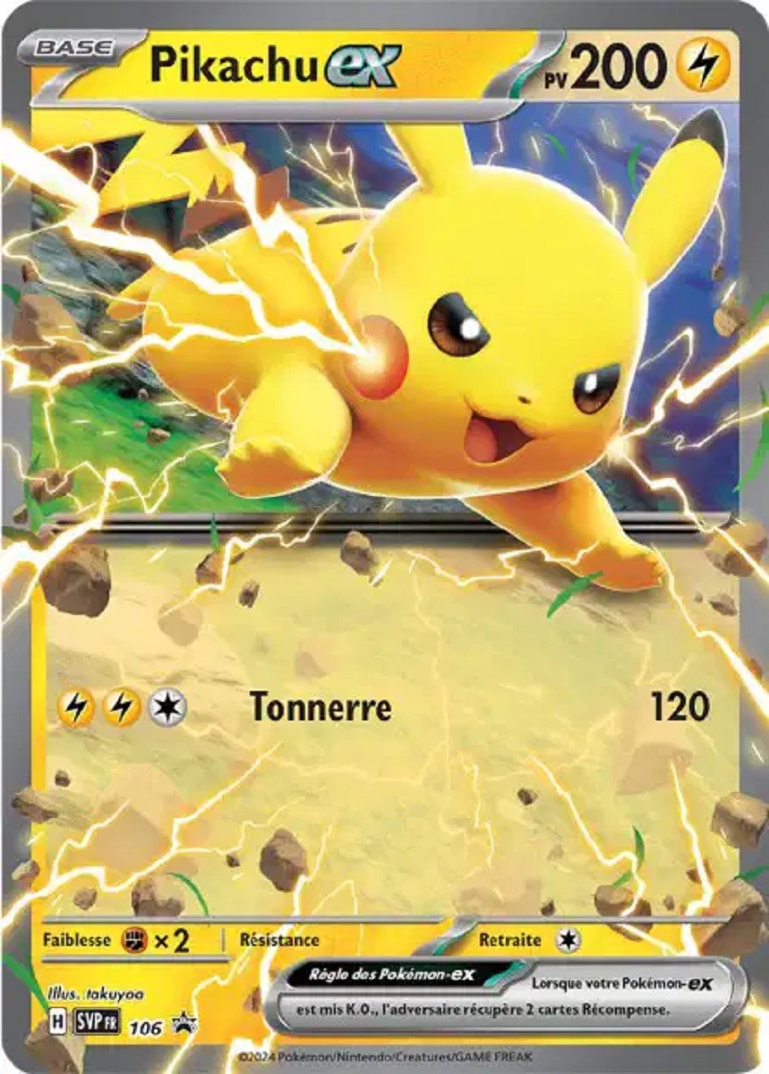 Pikachu ex (SVP 106) - Promo Écarlate & Violet - Carte Pokémon