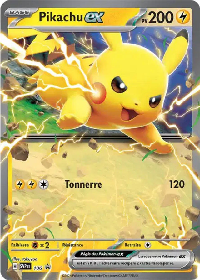 Pikachu ex (SVP 106) - Promo Écarlate & Violet - Carte Pokémon