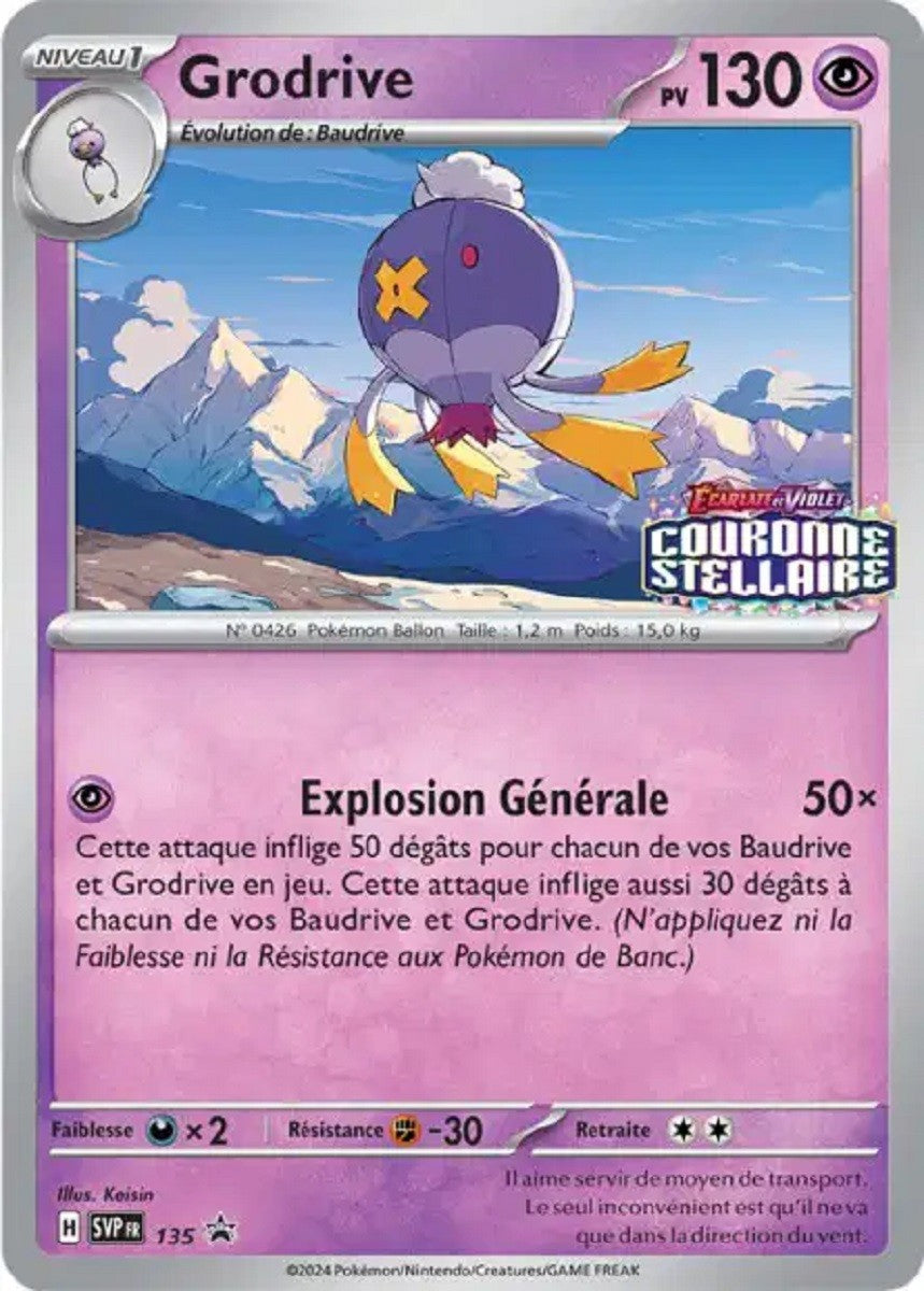 Grodrive (SVP 135) - Promo Écarlate & Violet - Carte Pokémon