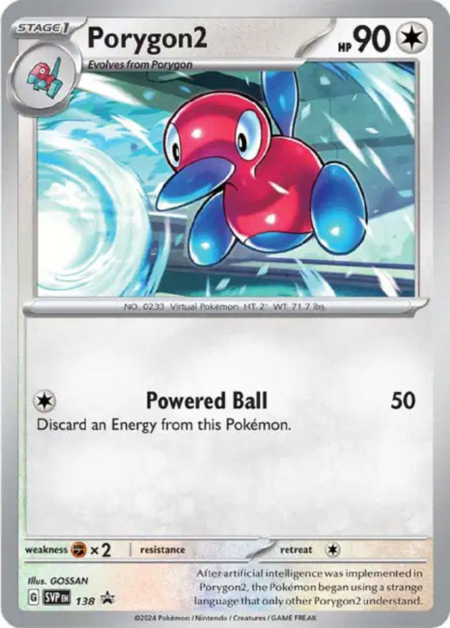 Porygon2 (SVP 138) - Promo Écarlate & Violet - Carte Pokémon