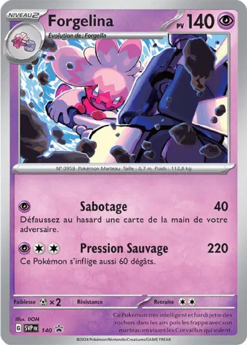 Forgelina (SVP 140) - Promo Écarlate & Violet - Carte Pokémon