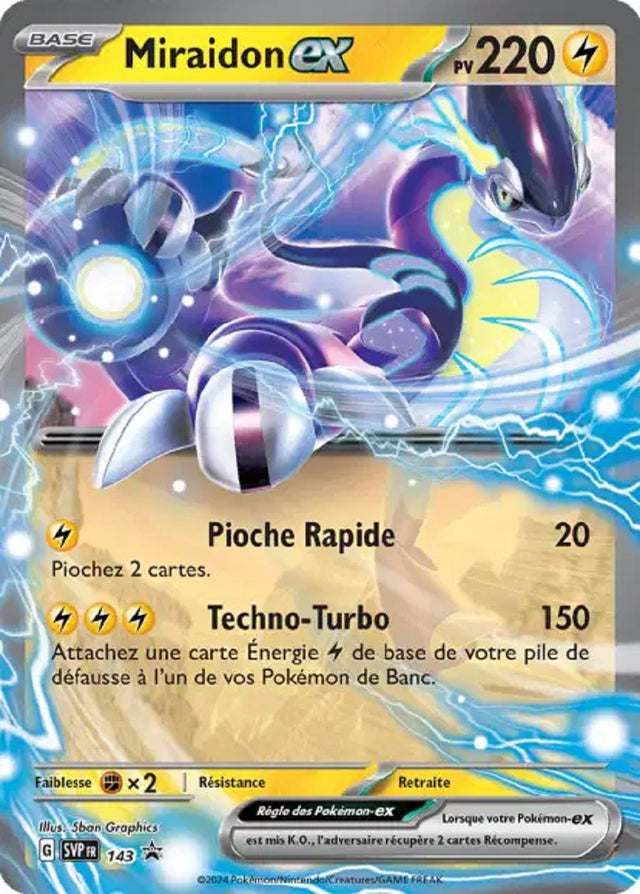 Miraidon ex (SVP 143) - Promo Écarlate & Violet - Carte Pokémon