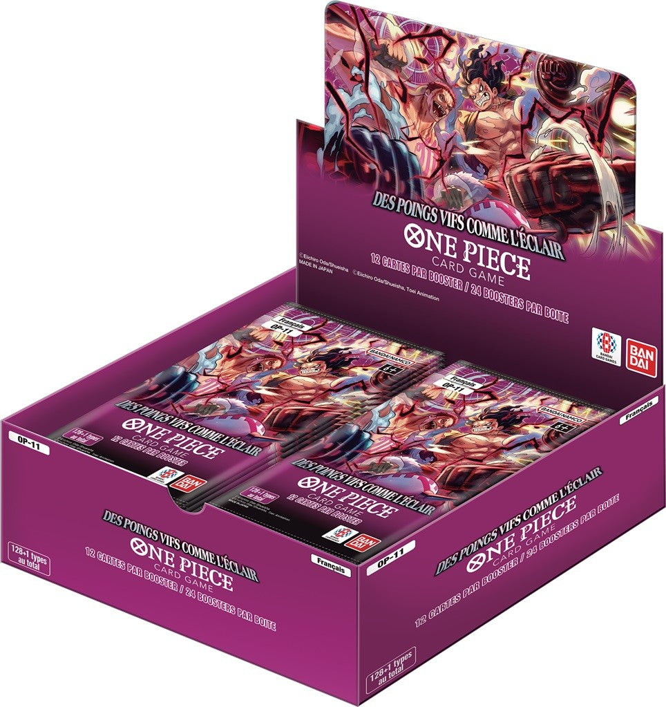 One Piece - Display / Boite de 24 boosters OP11 : Des Poings Vifs Comme L'Éclair