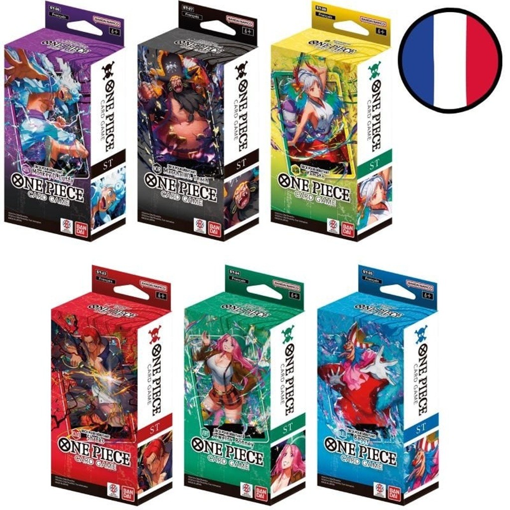 One Piece - Display / Lot des 6 Starter Decks ST-23/24/25/26/27/28