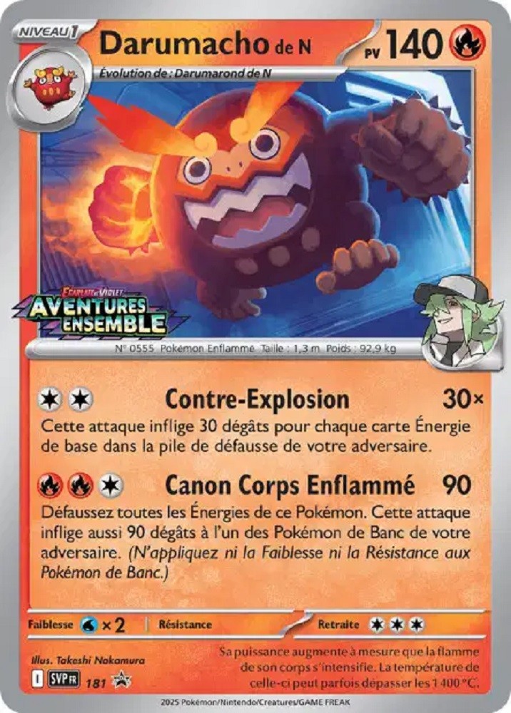 Darumacho de N (SVP 181) - Promo Écarlate & Violet - Carte Pokémon