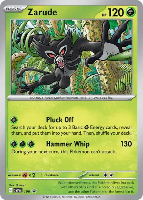 Zarude (SVP 199) - Promo Écarlate & Violet - Carte Pokémon