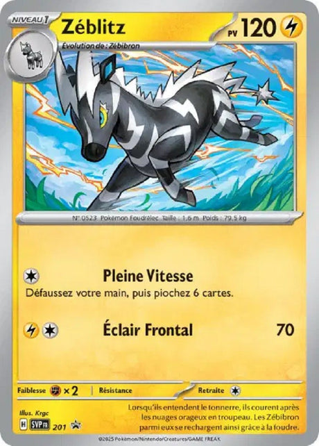Zéblitz (SVP 201) - Promo Écarlate & Violet - Carte Pokémon