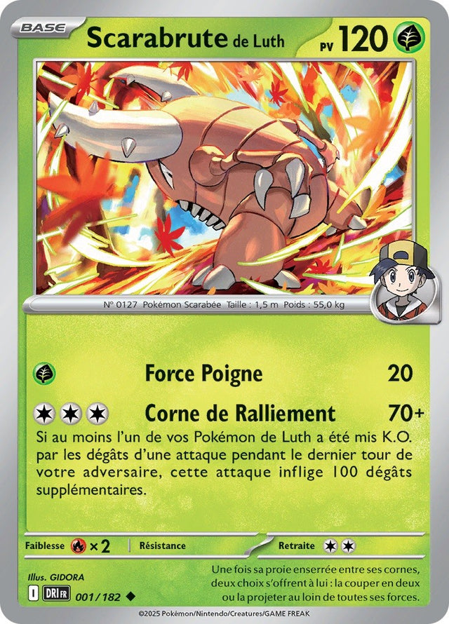 Scarabrute de Luth (DRI 001) - Rivalités Destinées - Carte Pokémon