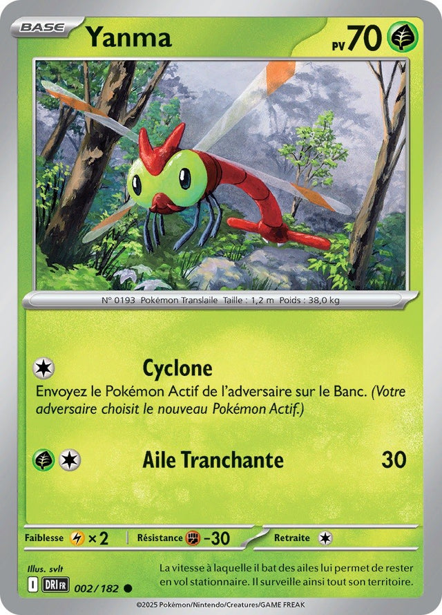 Yanma (DRI 002) - Rivalités Destinées - Carte Pokémon
