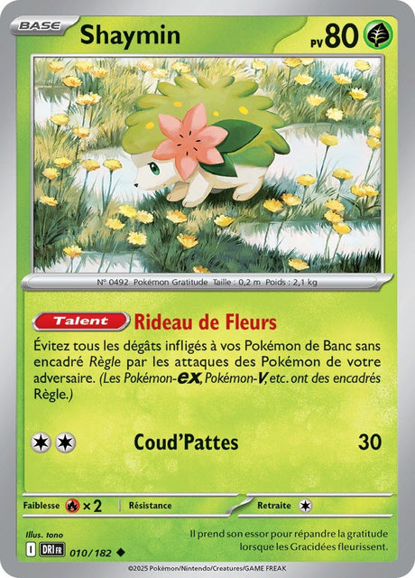 Shaymin (DRI 010) - Rivalités Destinées - Carte Pokémon