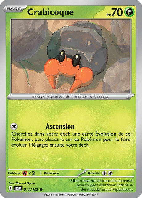 Crabicoque (DRI 011) - Rivalités Destinées - Carte Pokémon