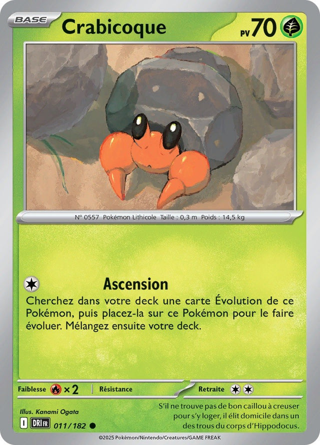 Crabicoque (DRI 011) - Rivalités Destinées - Carte Pokémon