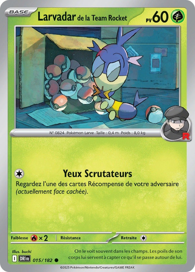 Larvadar de la Team Rocket (DRI 015) - Rivalités Destinées - Carte Pokémon