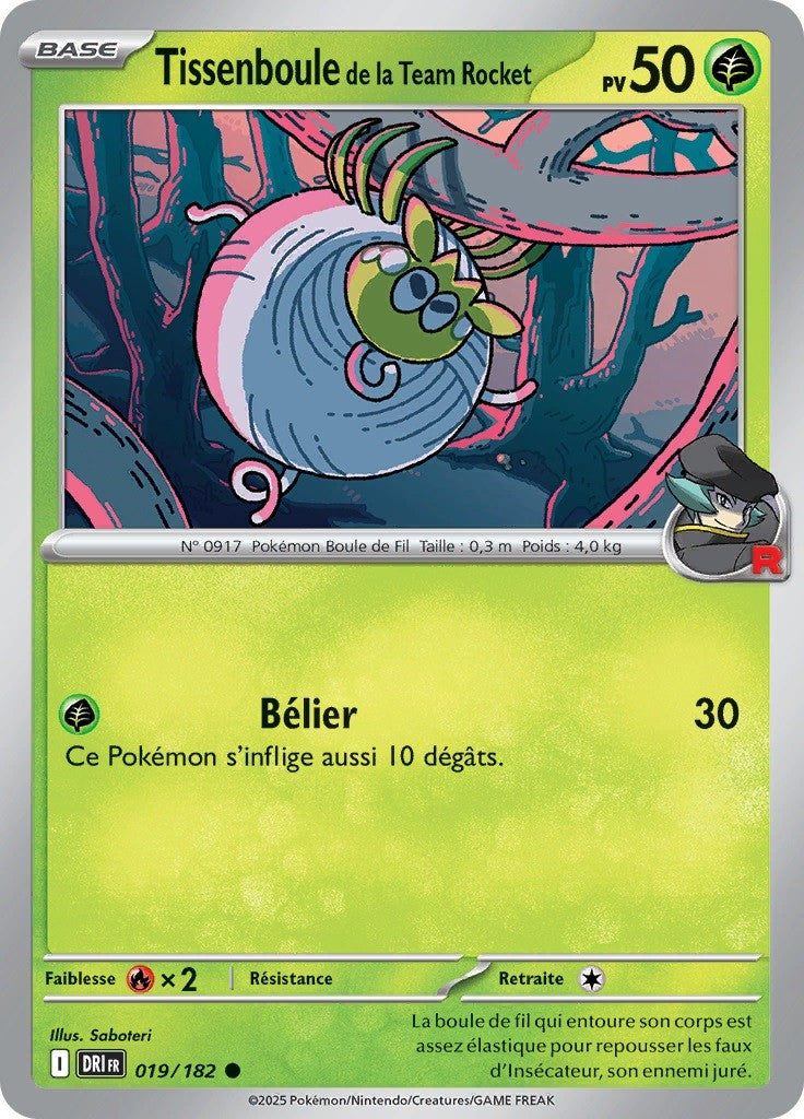 Tissenboule de la Team Rocket (DRI 019) - Rivalités Destinées - Carte Pokémon