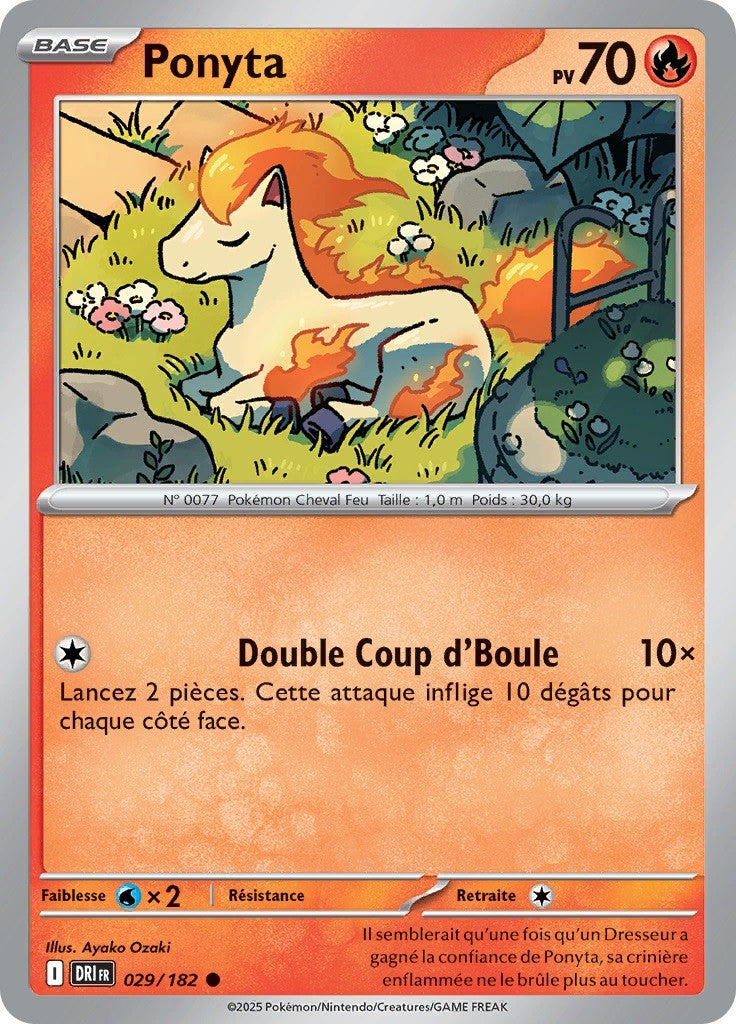 Ponyta (DRI 029) - Rivalités Destinées - Carte Pokémon