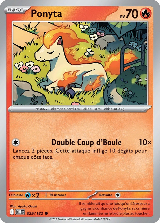 Ponyta (DRI 029) - Rivalités Destinées - Carte Pokémon