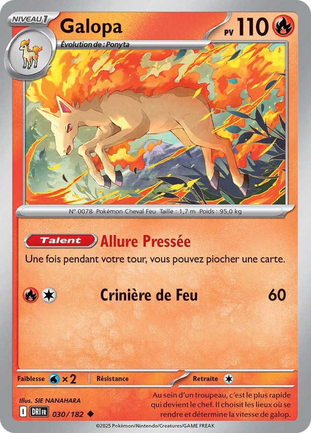 Galopa (DRI 030) - Rivalités Destinées - Carte Pokémon