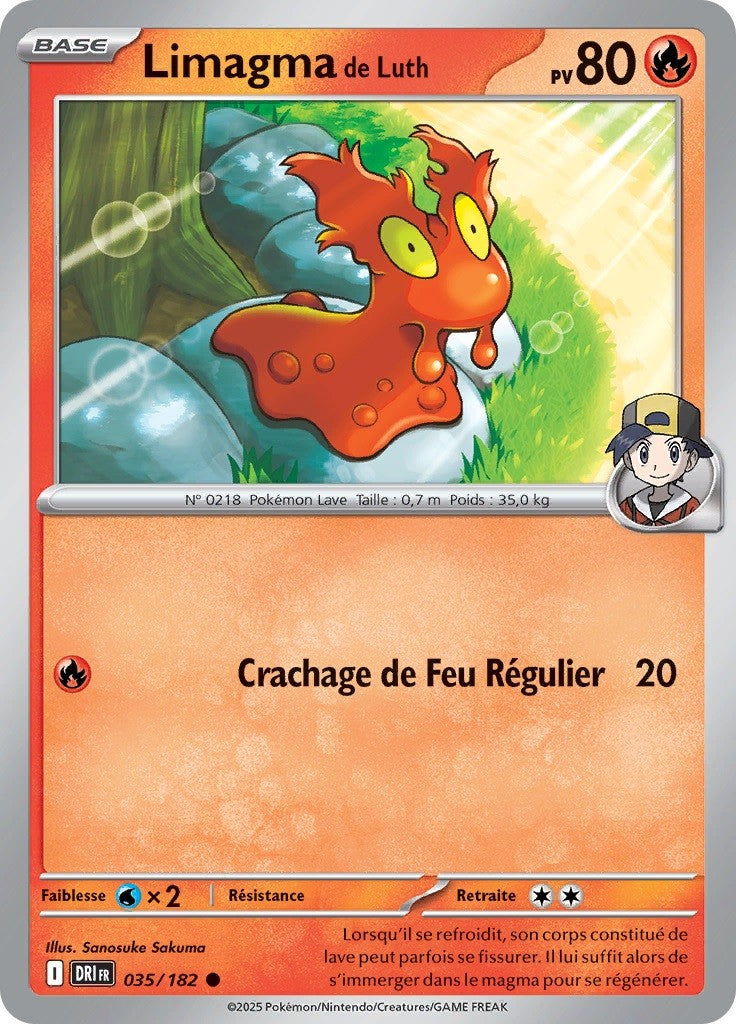 Limagma de Luth (DRI 035) - Rivalités Destinées - Carte Pokémon