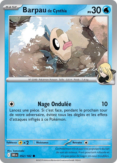 Barpau de Cynthia (DRI 052) - Rivalités Destinées - Carte Pokémon