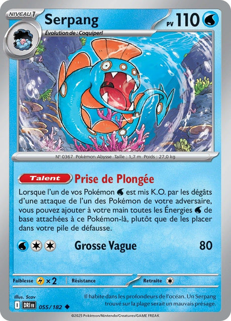 Serpang (DRI 055) - Rivalités Destinées - Carte Pokémon