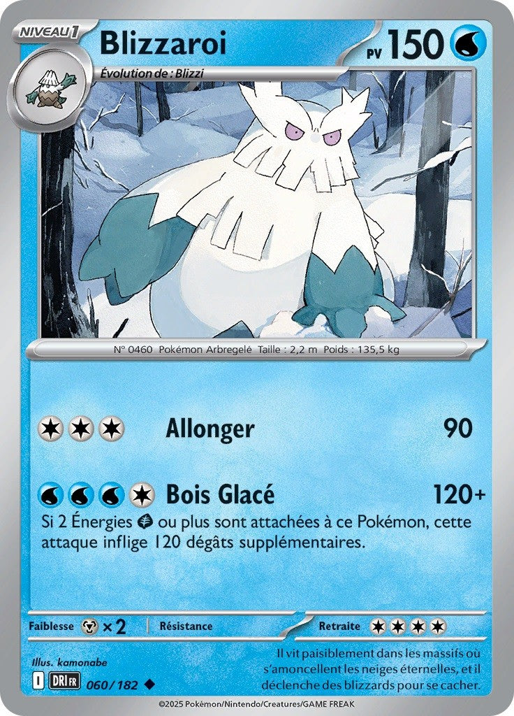 Blizzaroi (DRI 060) - Rivalités Destinées - Carte Pokémon