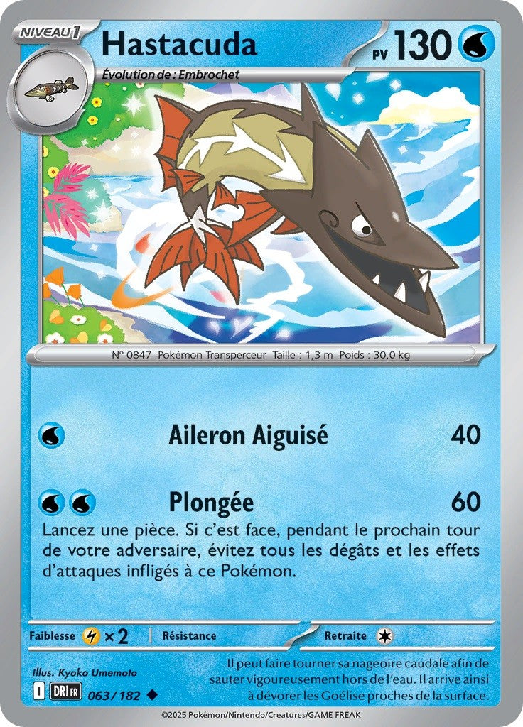 Hastacuda (DRI 063) - Rivalités Destinées - Carte Pokémon