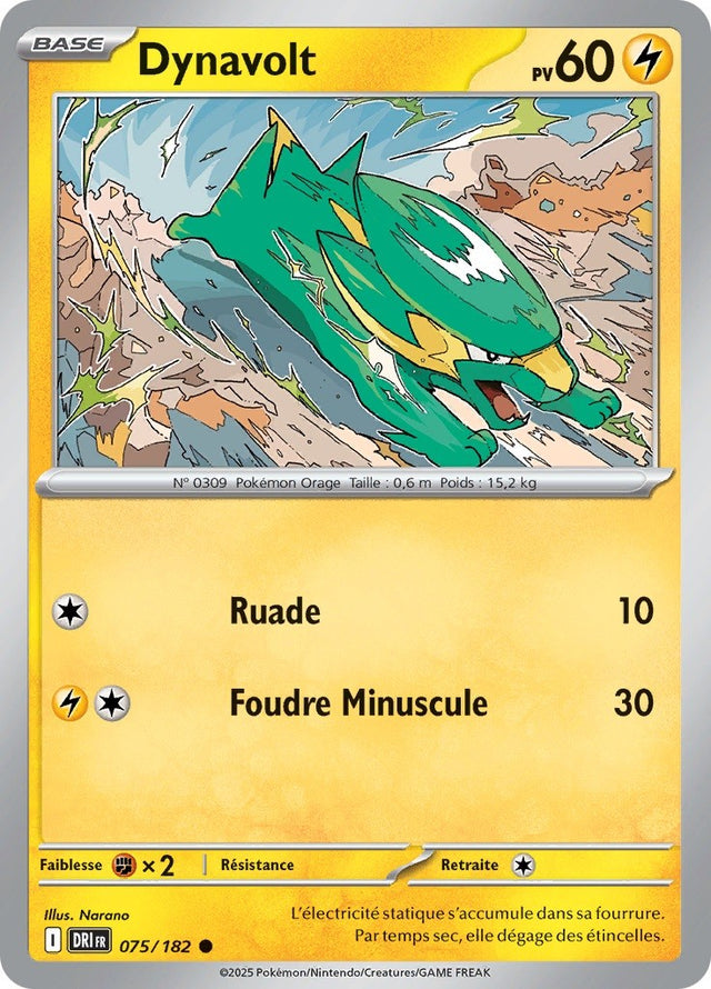 Dynavolt (DRI 075) - Rivalités Destinées - Carte Pokémon