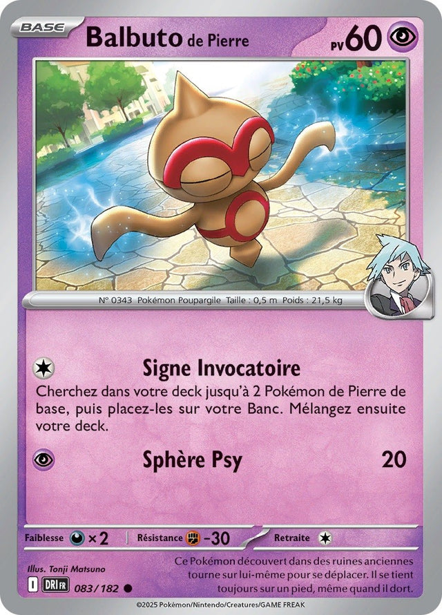 Balbuto de Pierre (DRI 083) - Rivalités Destinées - Carte Pokémon