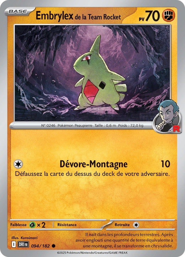 Embrylex de la Team Rocket (DRI 094) - Rivalités Destinées - Carte Pokémon