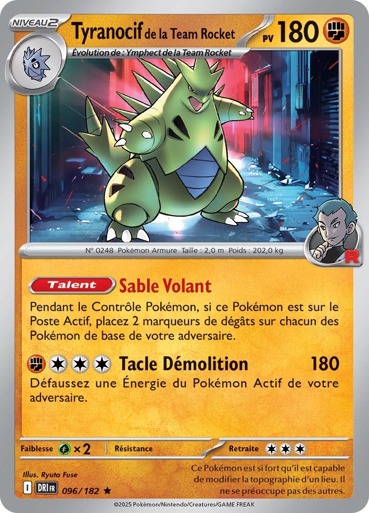 Tyranocif de la Team Rocket (DRI 096) - Rivalités Destinées - Carte Pokémon