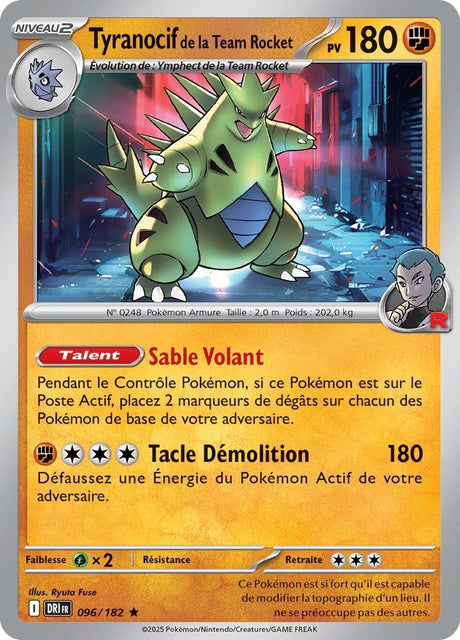 Tyranocif de la Team Rocket (DRI 096) - Rivalités Destinées - Carte Pokémon