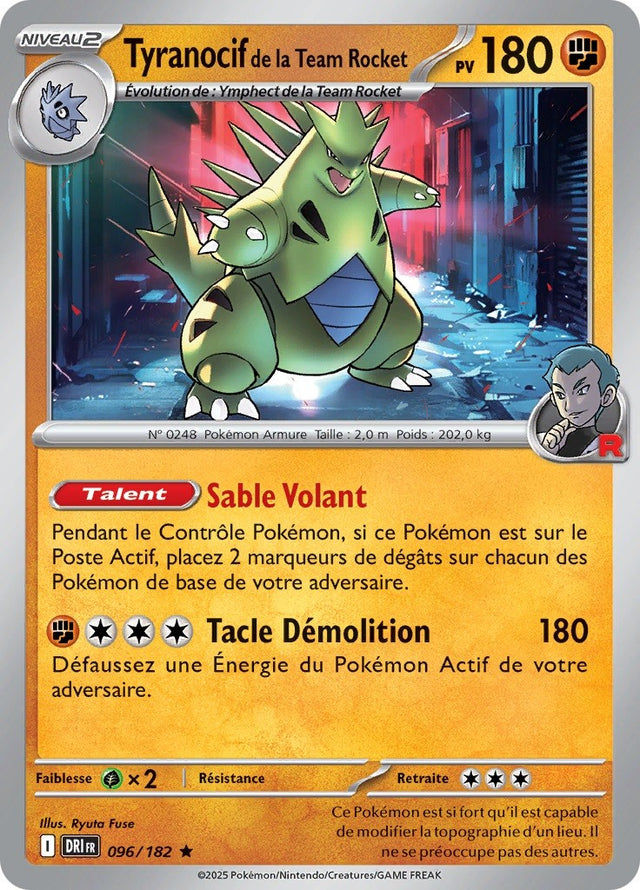 Tyranocif de la Team Rocket (DRI 096) - Rivalités Destinées - Carte Pokémon
