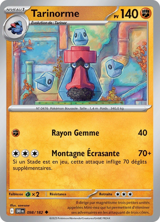 Tarinorme (DRI 098) - Rivalités Destinées - Carte Pokémon